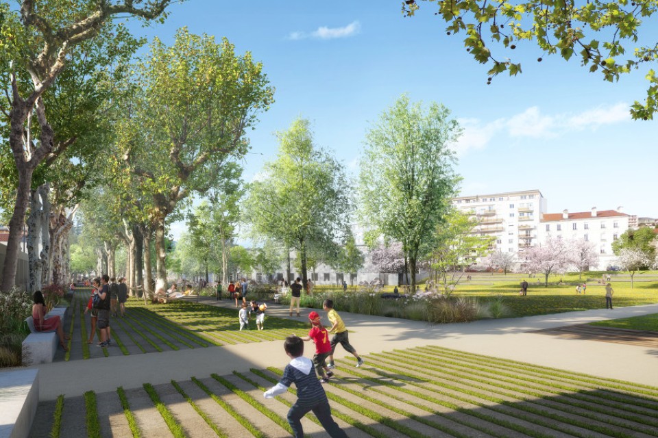 Un parc dans la ville : Le campus Tréfilerie de demain