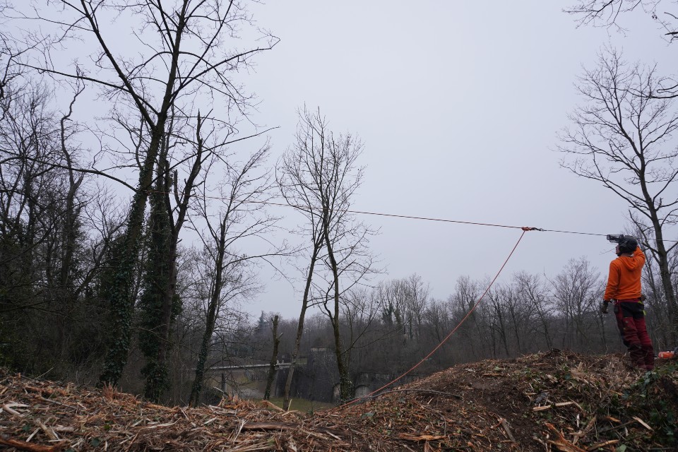 Création d'un chemin de ronde au Fort de Bron